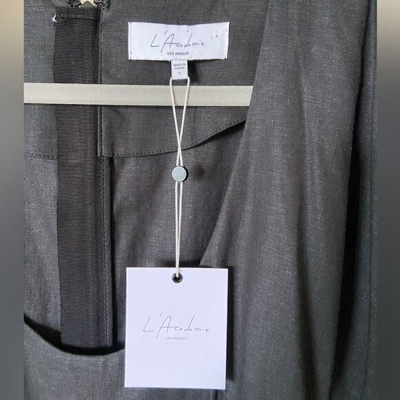 NWT L'Academie Ottilie Mini Black Dress Size S - Picture 8 of 9